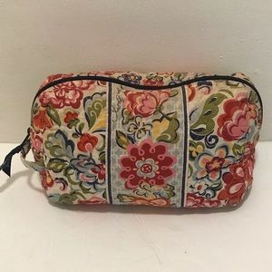 Vera Bradley hope garden cosmetic makeup bag